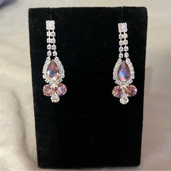 Prom/Special Occasion Necklace and Earrings, Purple and Pink shades - Picture 7 of 15